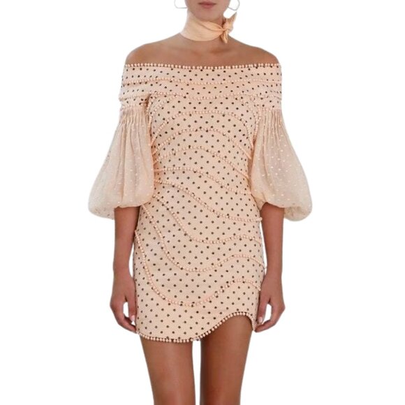 Zimmermann Painted Heart Contour Mini Dress. Size Small - Picture 15 of 16